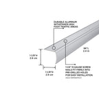 1-1/8 In. X 1-1/8 In. Aluminum Stair Edging