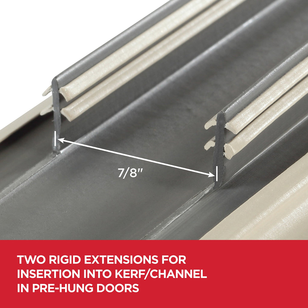 36 in. Beige Vinyl Concealed Kerf/Channel Fit Under Door Seal