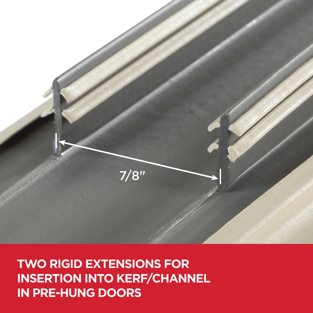 36 in. Beige Vinyl Concealed Kerf/Channel Fit Under Door Seal