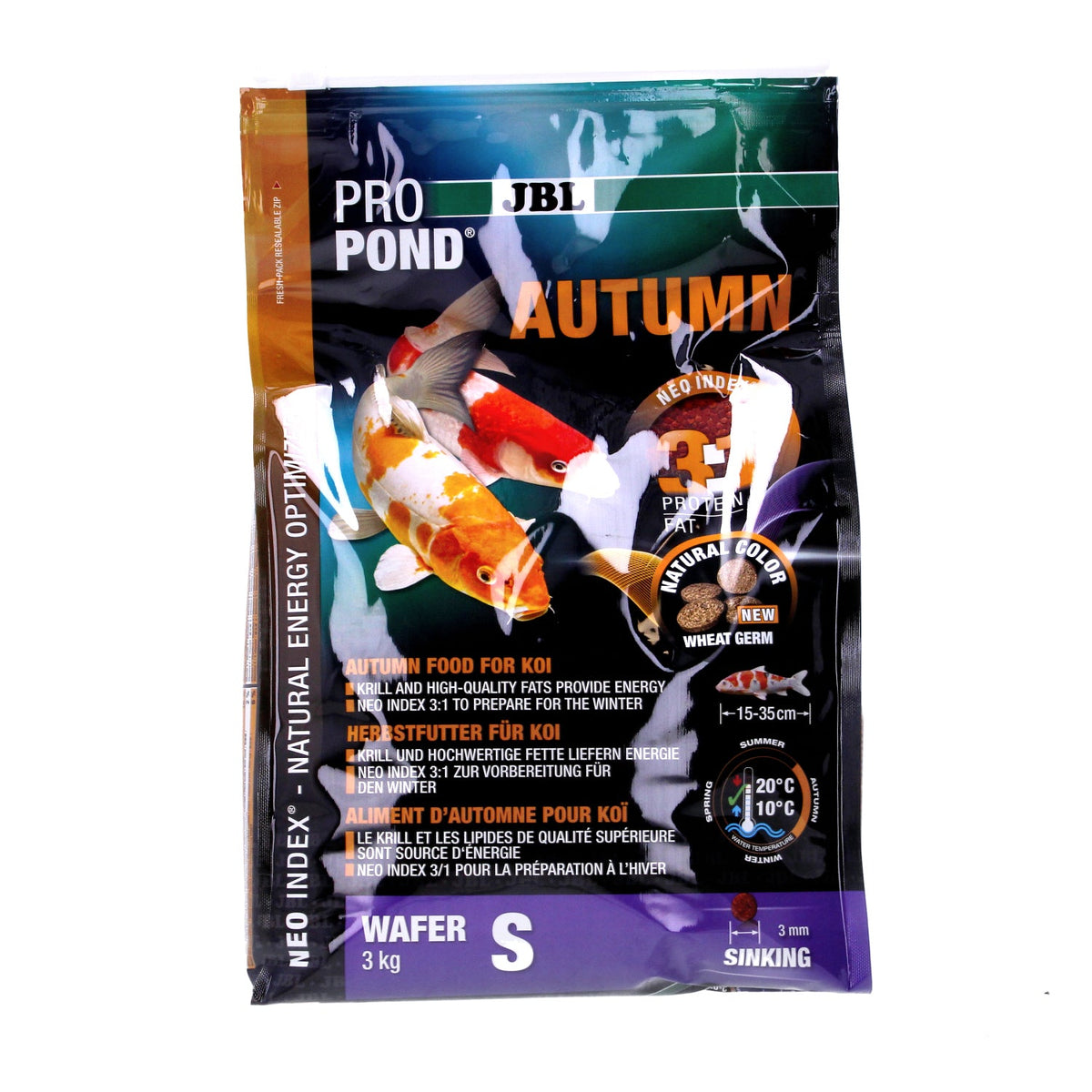 JBL ProPond Autumn Koi Food S 3kg 09.2026