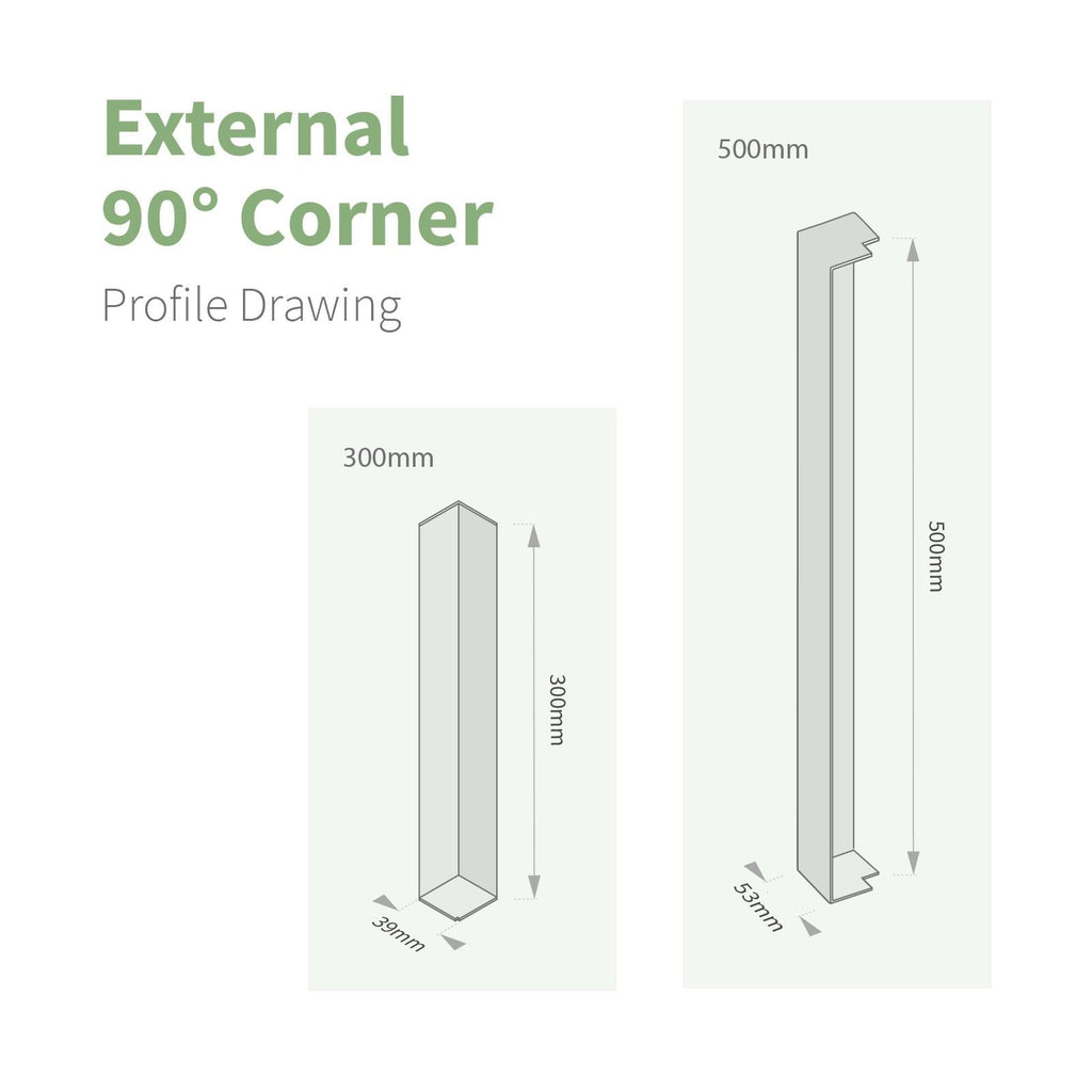 Concord Fascia 90° External Corner