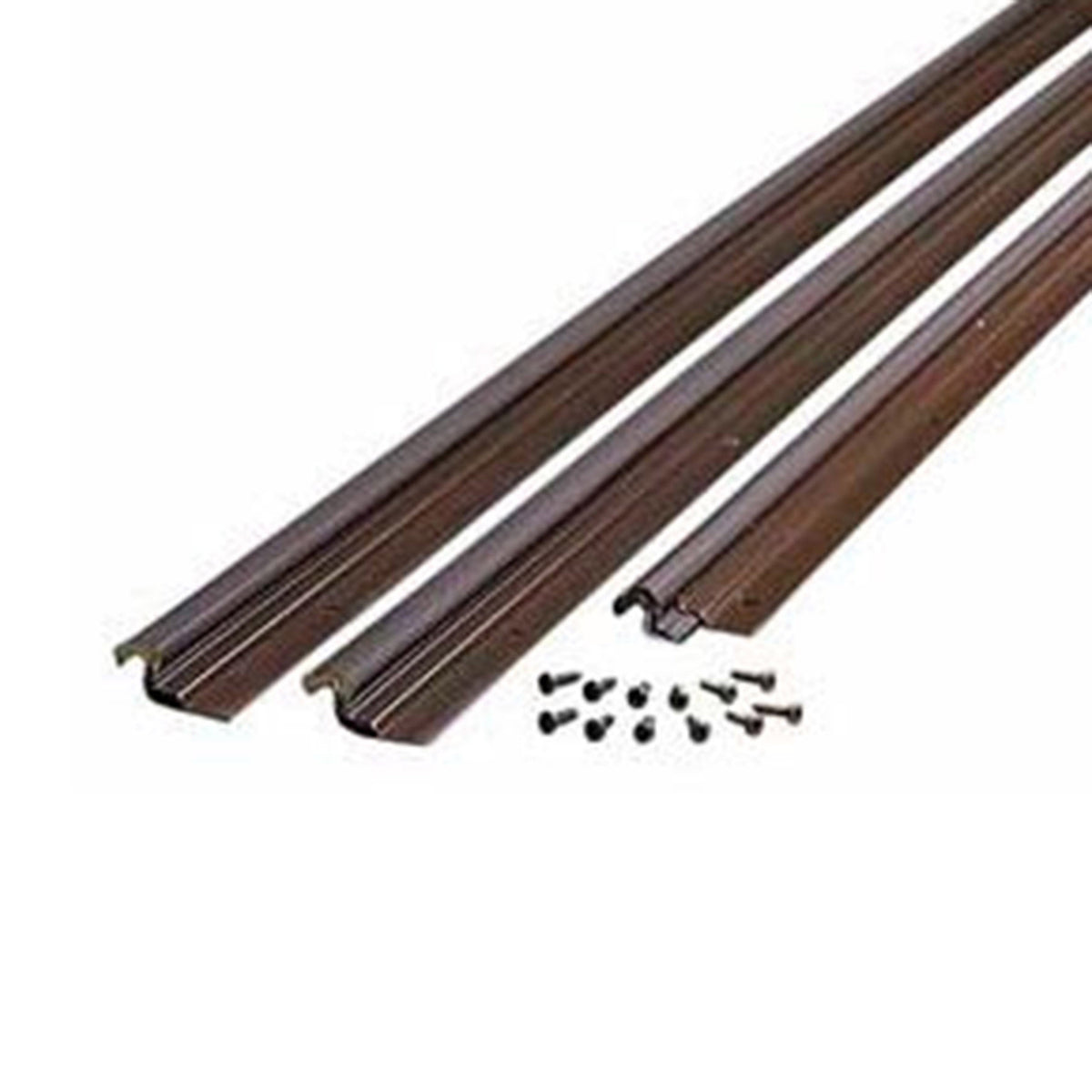 Aluminum and Vinyl-coated Foam Heavy-duty Screw-on Top and Sides 25 Pack Door Seal Kit