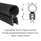 Black Edge Trim – Flexible PVC Edge Protector (34mm x 2mm) – Sold Per Metre