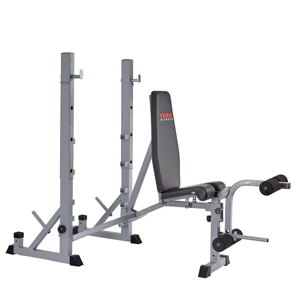 York 540 Heavy Duty Folding Barbell Bench & Squat Rack