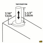 Top Pivot Pin for Bi-fold Doors