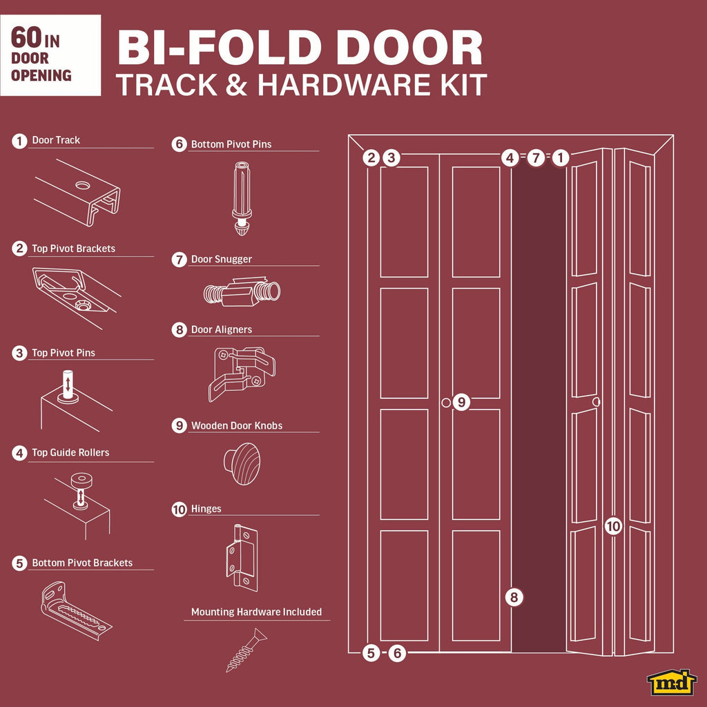 Track & Hardware Kit for Bi-fold Door