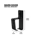 Heavy-Duty Box Rail Bracket for Exterior Barn Doors