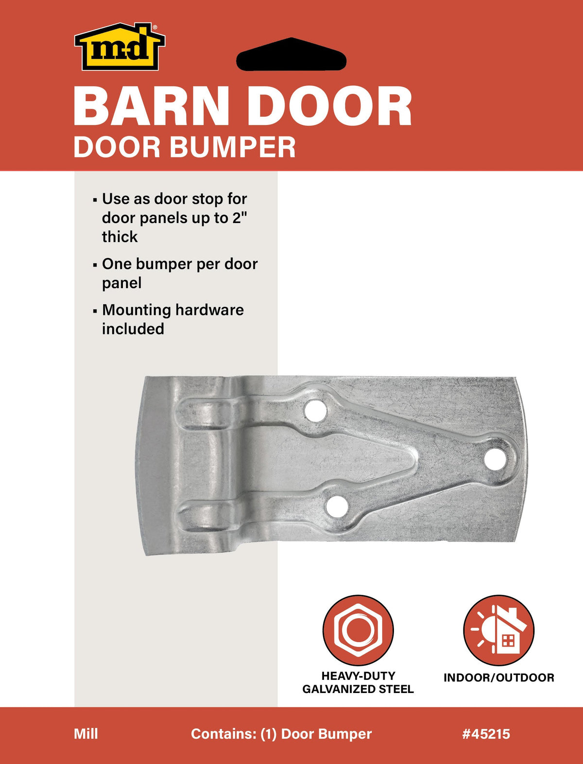 Heavy-Duty Door Bumper for Exterior Barn Doors