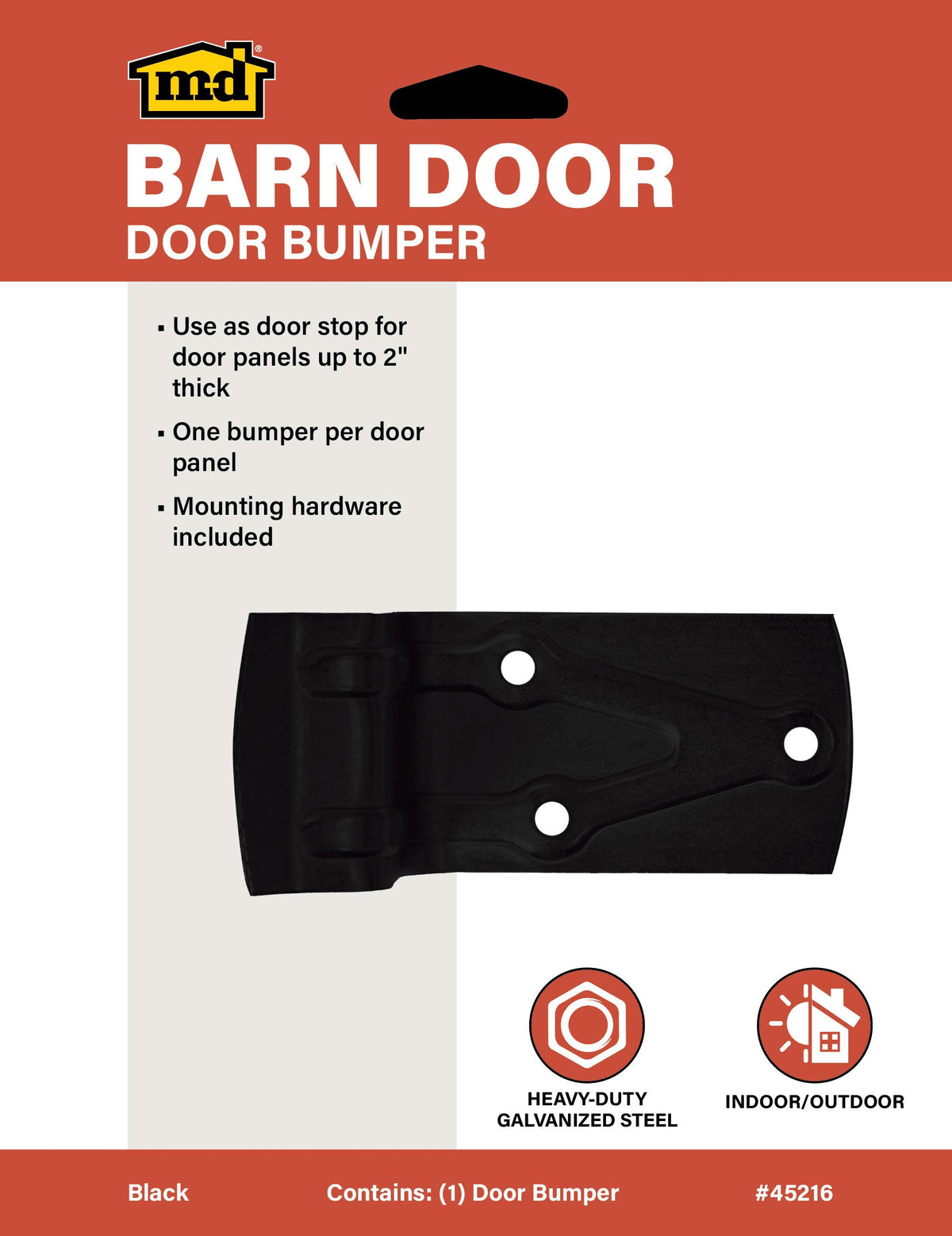 Heavy-Duty Door Bumper for Exterior Barn Doors