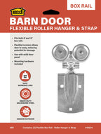 Flexible Roller Guide and Strap for Exterior Barn Doors
