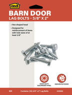 Lag Bolts for Exterior Barn Doors