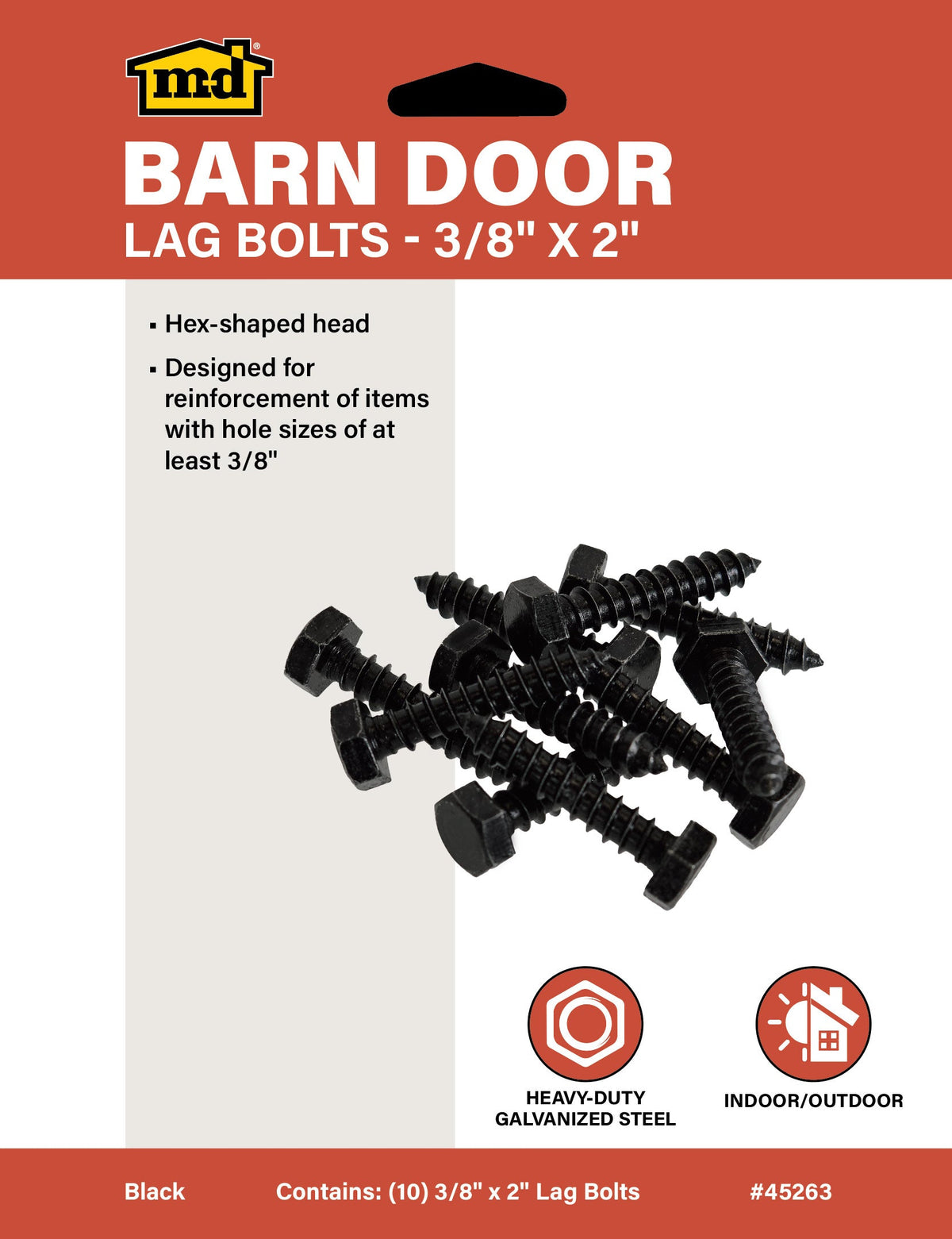 Lag Bolts for Exterior Barn Doors