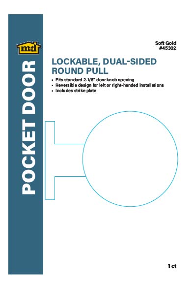 Dual-Sided Round Pull for Pocket Doors