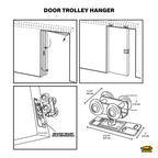 Door Trolley Hanger for Pocket Doors