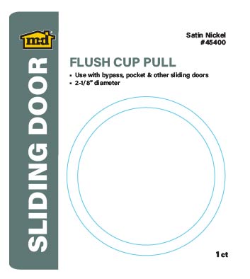 2 1/8" Flush Cup Pull for Sliding Door