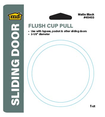 2 1/8" Flush Cup Pull for Sliding Door