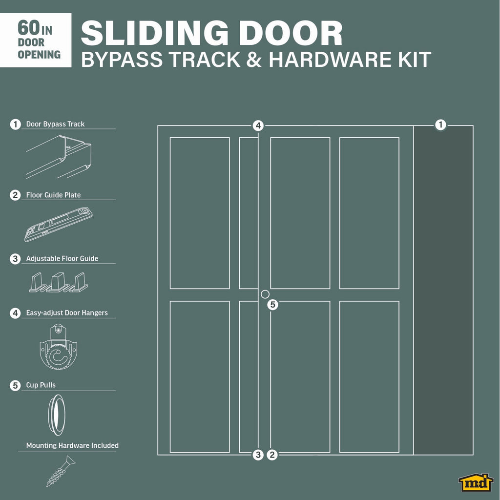 Track & Hardware Kit for Sliding Doors