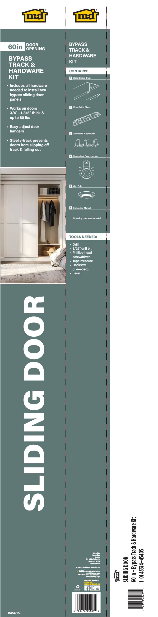 Track & Hardware Kit for Sliding Doors