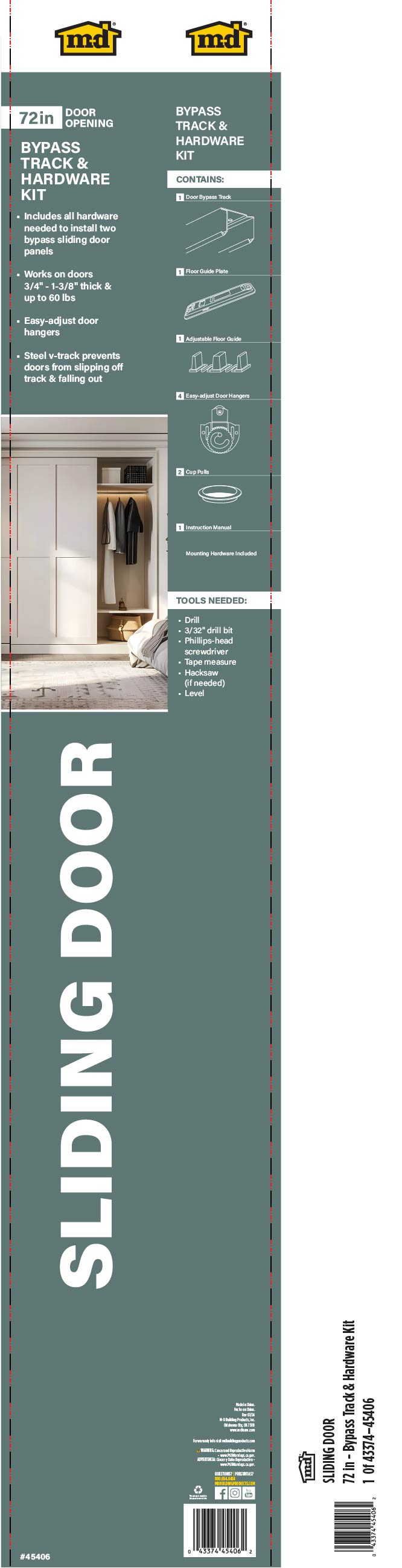 Track & Hardware Kit for Sliding Doors