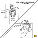 Adjustable Roller Hangers for Sliding Doors