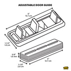 Adjustable Door Guide for Sliding and Mirror Doors