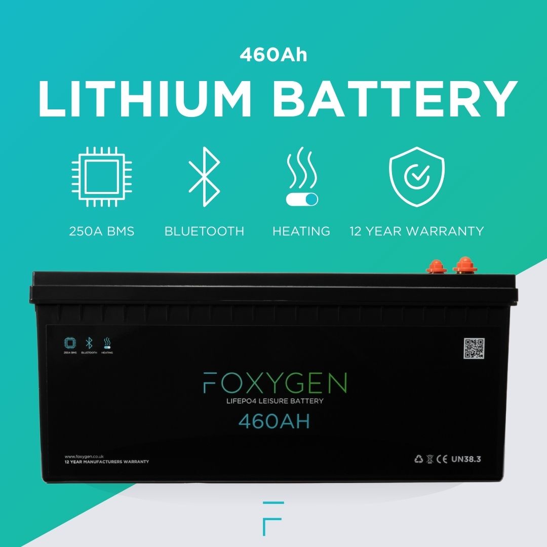 Foxygen 12V 460Ah LiFePO4 Lithium Leisure Battery with Bluetooth & Heating