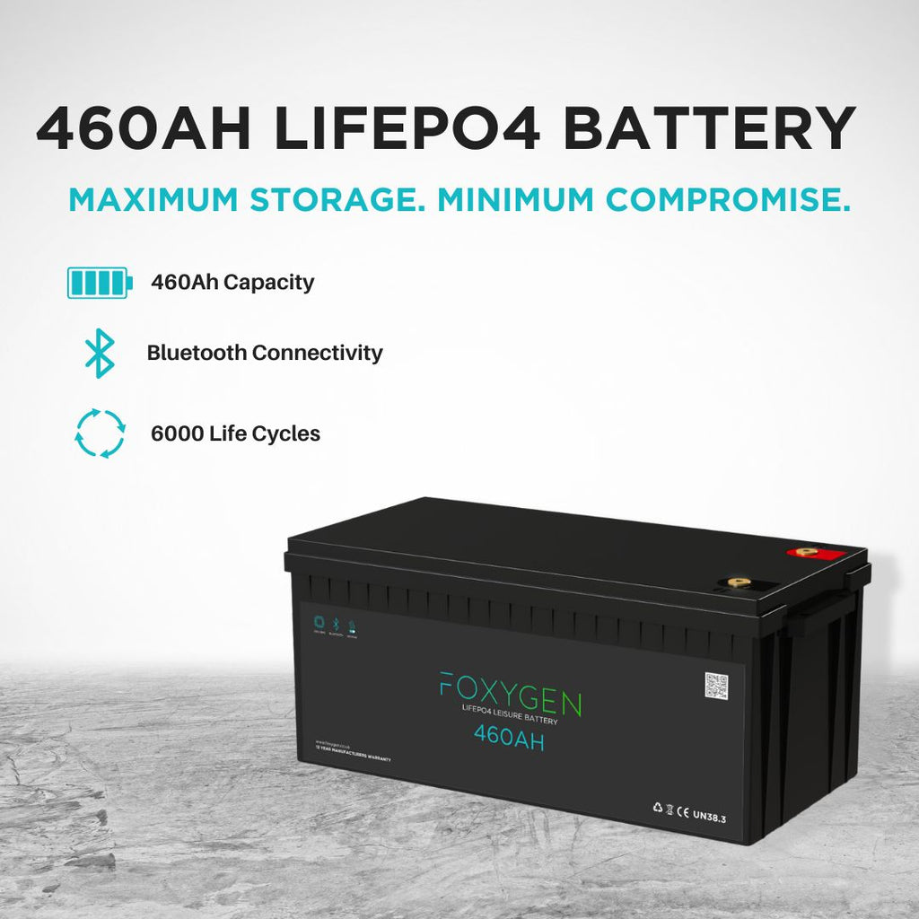 Foxygen 12V 460Ah LiFePO4 Lithium Leisure Battery with Bluetooth & Heating