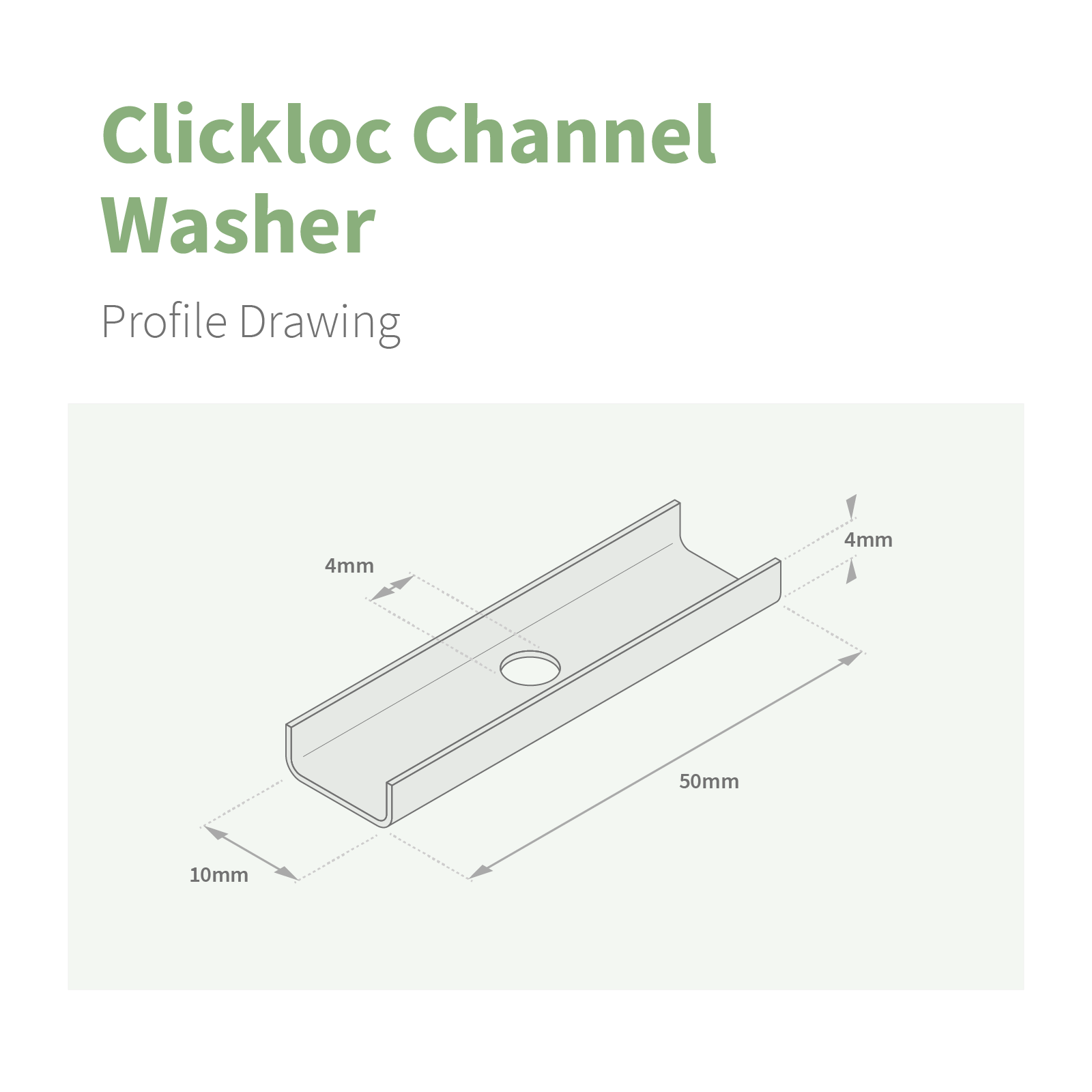 Clickloc Channel Washers (10 Pack)