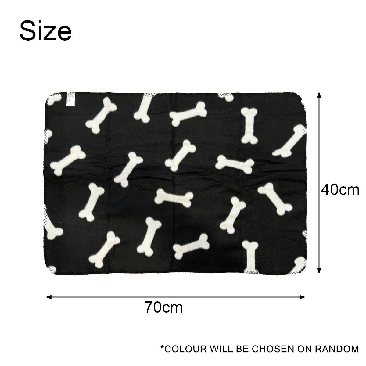 2PCS Pet Blanket Mat Plush Printed Cat Dog Puppy Bunny Warm Pad Soft Bed Cushion