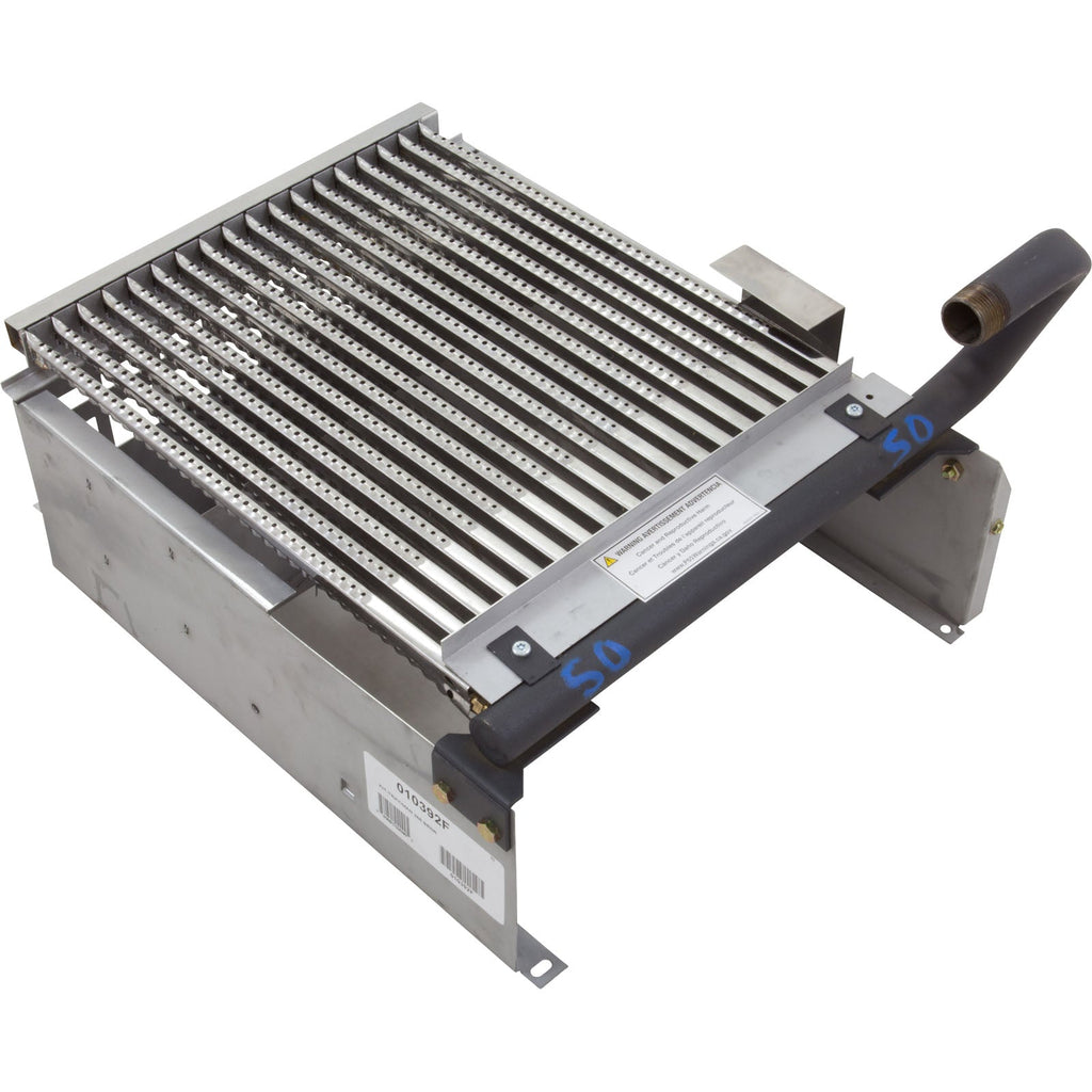 Raypak Burner Tray With Burners For Model 266A Pool Heater | 010392F