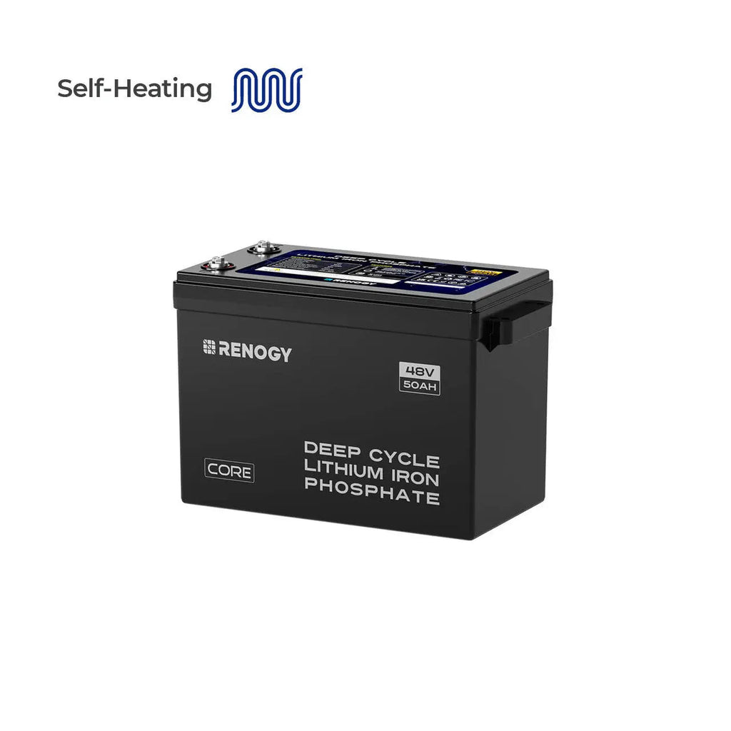 48V 50Ah Smart Lithium Iron Phosphate Battery w/Self-heating | Core Series