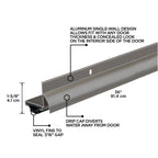 36 in. Aluminum L-Shape Screw-on Under Door Seal
