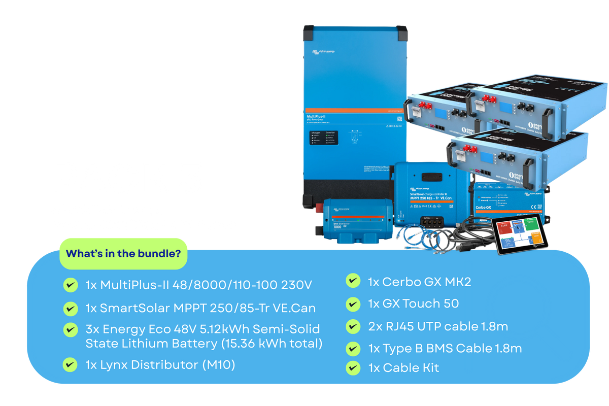 48v Off-Grid Pack | Victron & Energy Eco Semi-Solid State Lithium Battery