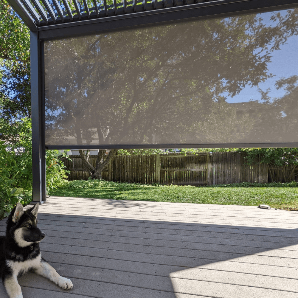 Wind/Sun Resistant Screen - Grand Retractable Pergola