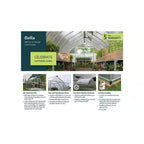 Bella 8 x 12 ft Silver Walk-In Greenhouse Kit with Diffused Polycarbonate Panels