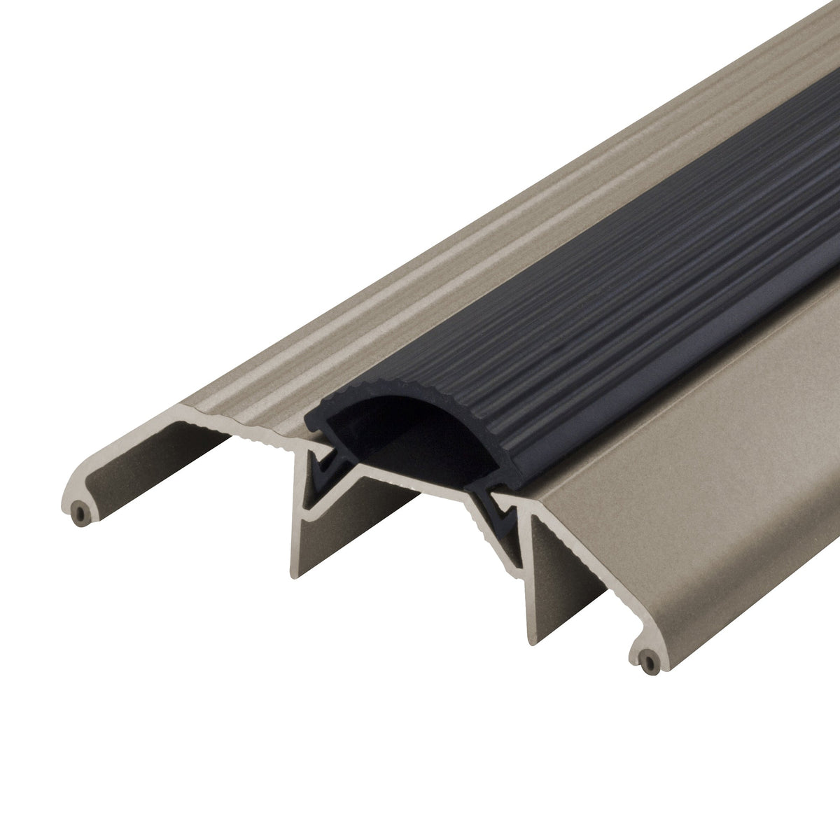3-3/4 in. x 1-1/8 in. Aluminum and Vinyl Heavy-Duty High-Profile Threshold
