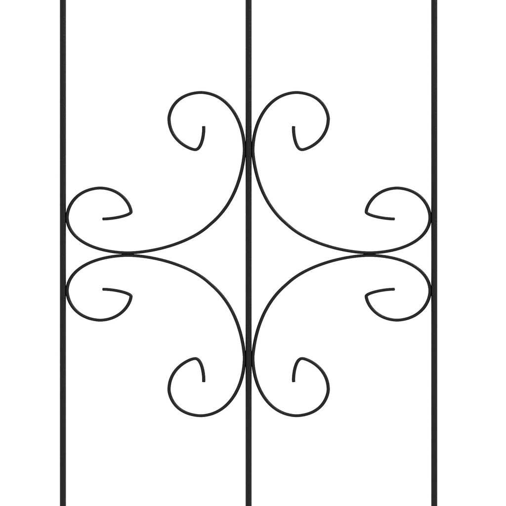 2-Pack 20" x 71" Metal Garden Trellis with Arrow Design