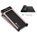 DeerRun Z10 12% Auto Incline Smart Walking Pad Treadmill with remote control Pink-Fat-burning & fitness friendly