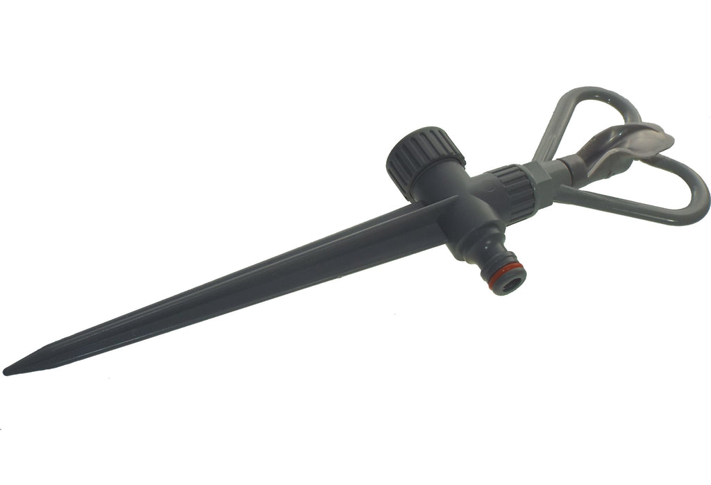 Rotary Butterfly Lawn Sprinkler on Spike De Luxe - White Line