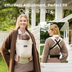 GentleTouch Cotton-Linen Ergonomic Baby Carrier