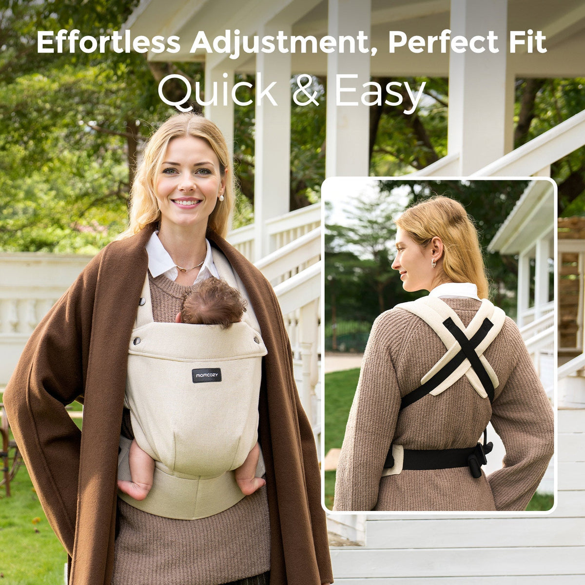 GentleTouch Cotton-Linen Ergonomic Baby Carrier