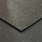 Commercial Premium Rubber Gym Flooring -  Black/Blue Flecks 1m x 1m x 15mm