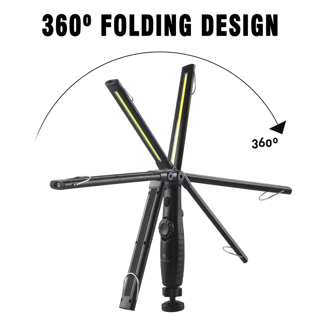 Dr. Prepare 700-lumens 3200mAh Foldable Rechargeable LED Work Light