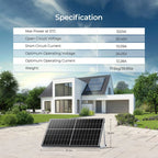320W Bifacial Solar Panel（2-Pack）