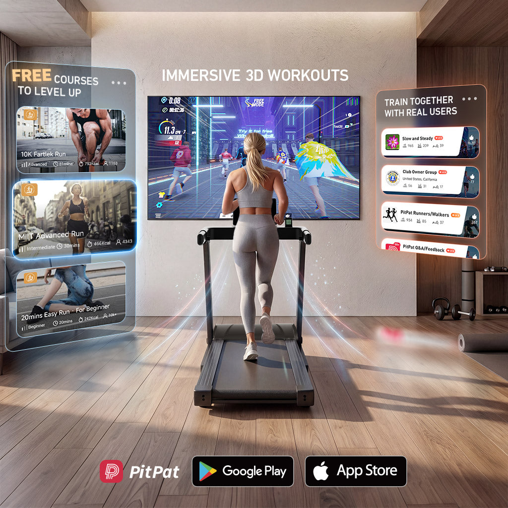 DeerRun A1 Pro Smart Foldable Treadmill with AI Coach