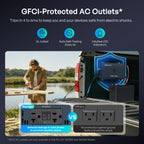 Pro 12V Bluetooth Pure Sine Inverter (1000W/2000W/3000W) + 120V 30A Automatic ATS Transfer Switch