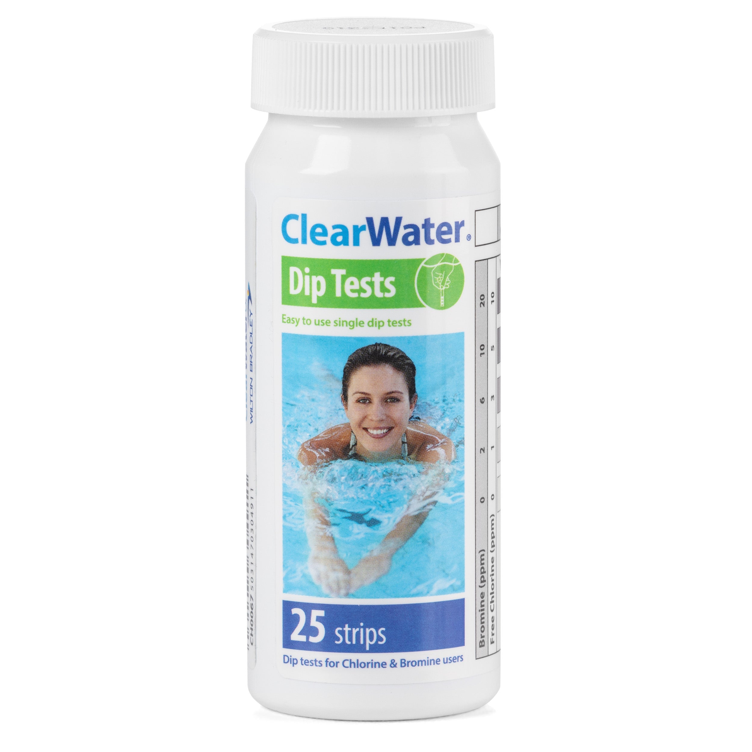 Clearwater 4-In-1 Pool & Spa Test Strips (25 Test Strips)