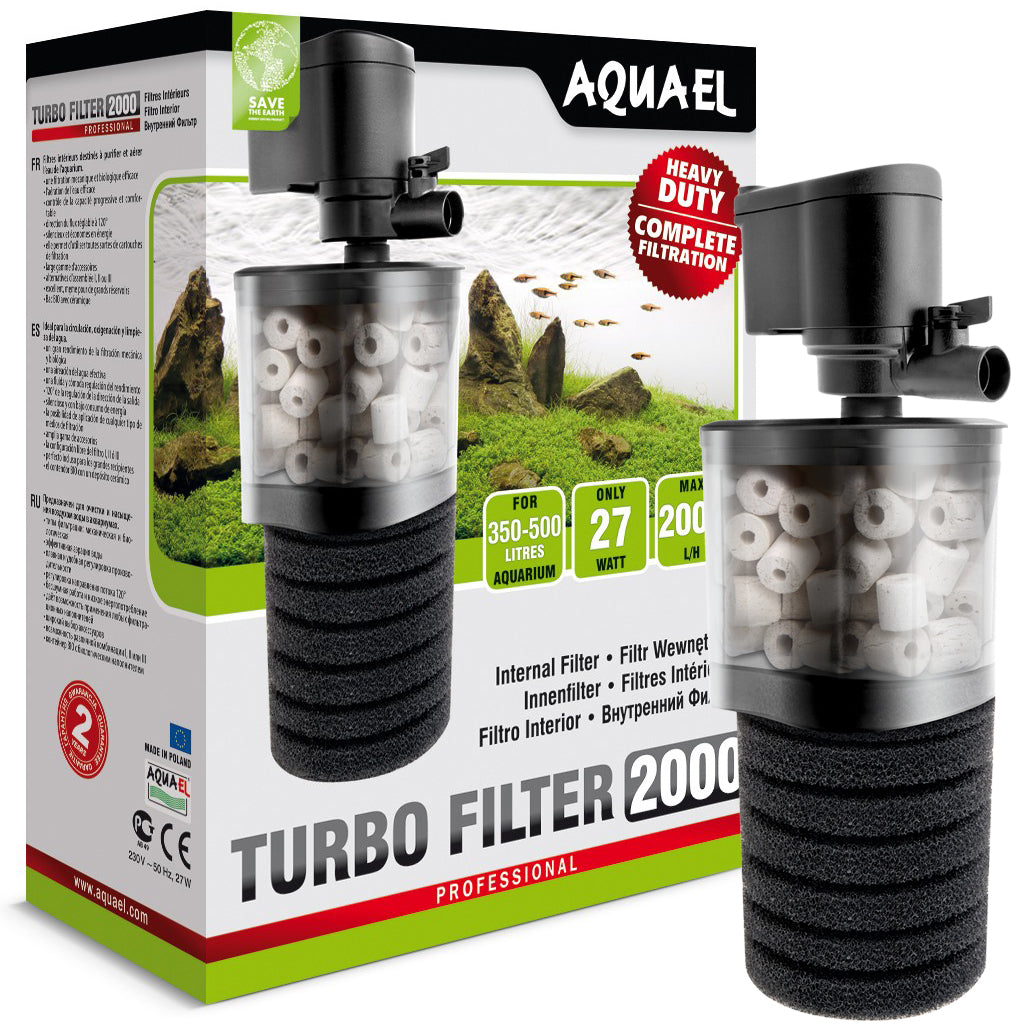 Aquael Turbo Filter 2000: Quiet Dual Filtration System