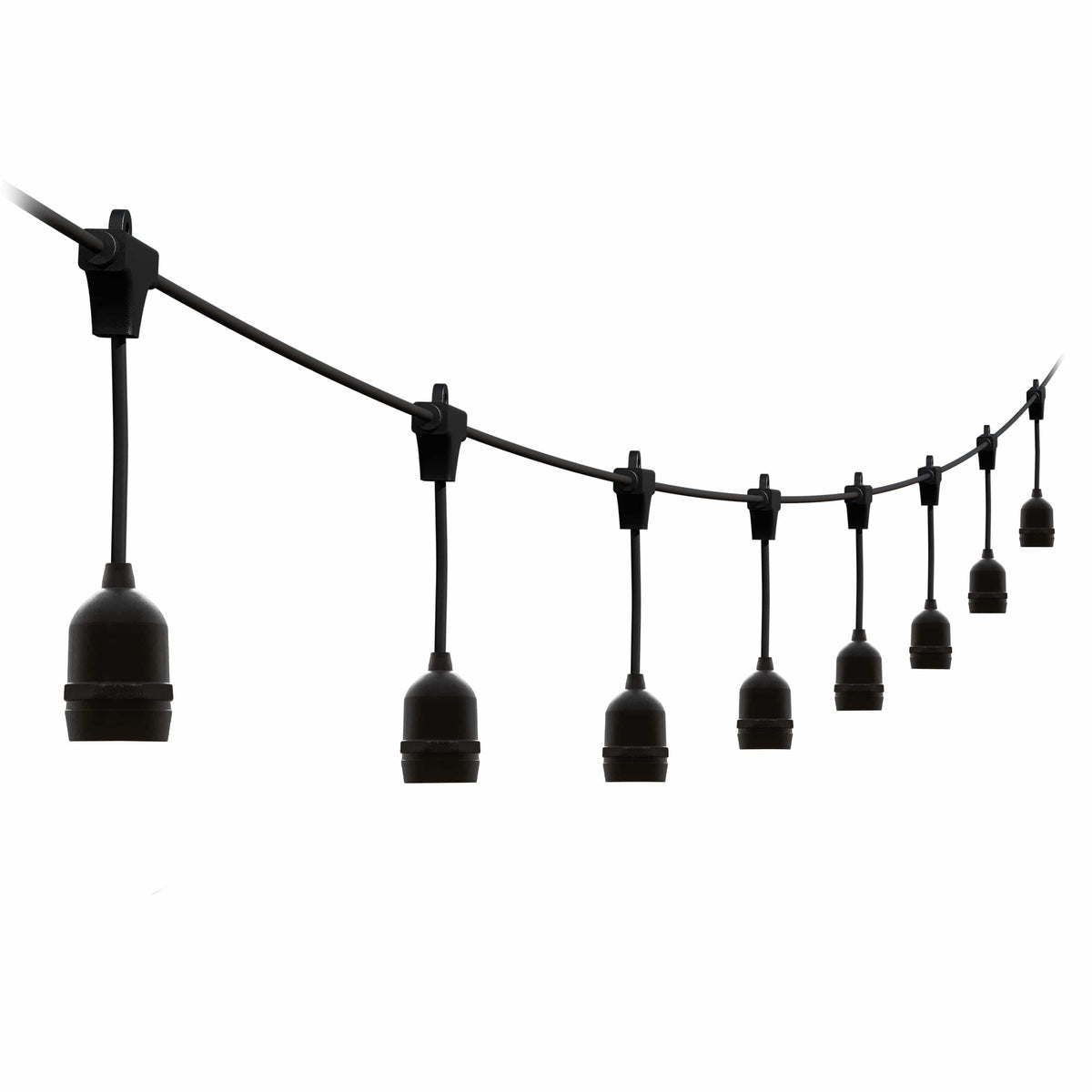 4lite Festoon Outdoor String Light E27 Screw Lamp Holders (Bulbs Not Included) - Maplin