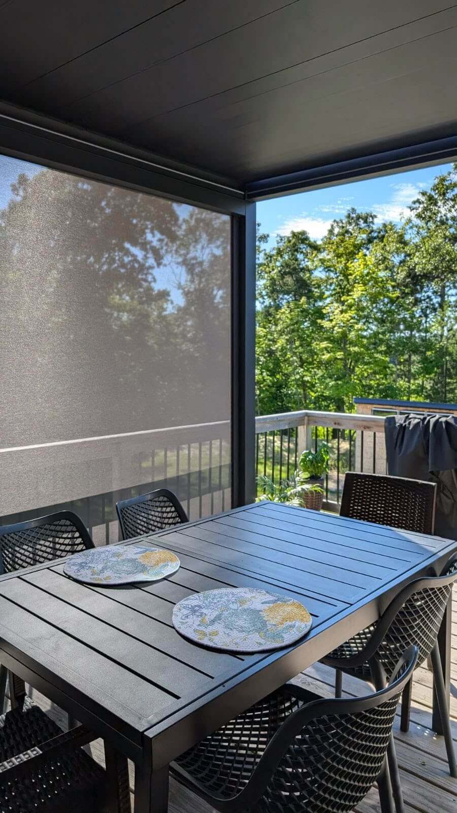 Wind/Sun Resistant Screen FOR Villa Pergola 2.0